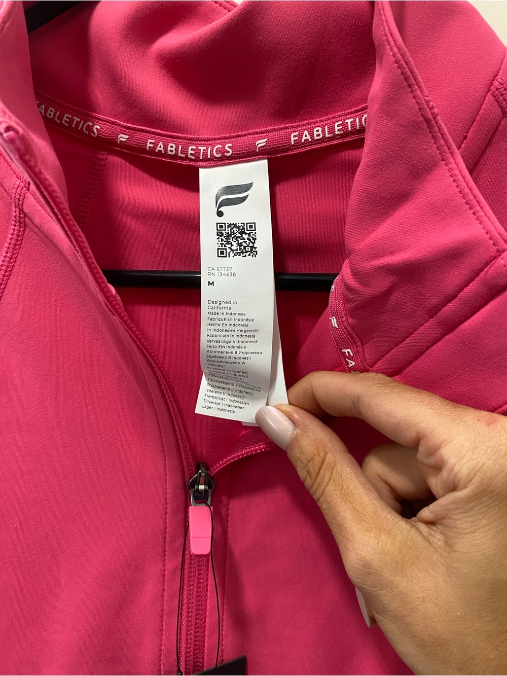 Fabletics Hot Pink Full-Zip Jacket - Picture 2 of 7